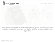 Tablet Screenshot of blackdragonent.com